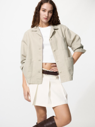 UNIQLO Льняной блендированный чоа-жакет (Размеры XS-3XL)  фото