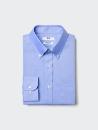 UNIQLO スーパーノーアイロンシャツ、スリムフィット/ボタンダウンカラー  фото