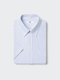 UNIQLO Джерси Рубашка Не Требующая Глажки, Синий, Размеры XS-4XL  фото