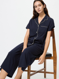 UNIQLO Хлопковые пижамы с ощущением прохлады и укороченной длиной (XS-3XL)  фото