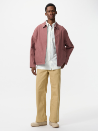 UNIQLO Широкие прямые цветные джинсы, Синий, Размер 28  фото