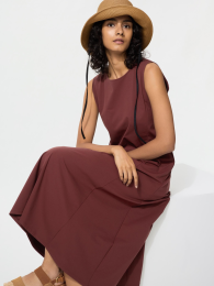UNIQLO Ультрастрейчевое платье Airism без рукавов, Фит-энд-Флэр  - купить