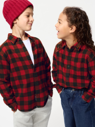 UNIQLO Фланелевая рубашка в клетку.  фото