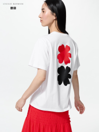 UNIQLO Графическая футболка XXL, XL, L, M, S, XS, 3XL, Черный, Серый, Белый  - купить