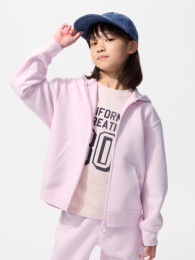 UNIQLO Драй-свэт фулл-зип худи (100-160см) Черный, Голубой, Серый  фото