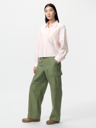 UNIQLO Карго-брюки (Черный/Выбеленный, Размер 76)  фото