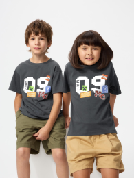 UNIQLO Футболка Майнкрафт UT Серый, Размер 110-160 см  фото
