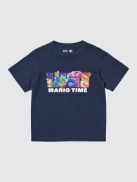 UNIQLO Супер Марио Галактика: Фильм UT синяя  фото