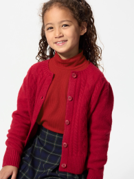 UNIQLO Детская хлопковая водолазка с длинным рукавом Heattech (Размер 130)  фото