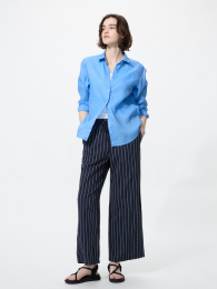 UNIQLO Легкие брюки из льняной смеси  фото
