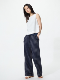 UNIQLO Льняные брюки свободного кроя, Ультрамарин, Размер S  фото