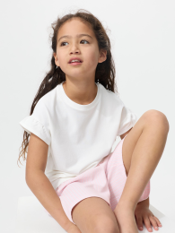 UNIQLO Хлопковый комплект для девочки с оборками, Размеры 110-160  фото