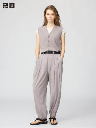 UNIQLO Легкие брюки с резинкой на талии  фото