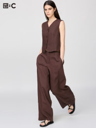 UNIQLO Премиум льняные брюки  фото