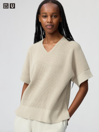 UNIQLO V-образный свитер, Фиолетовый, Размер XS  фото