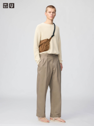 UNIQLO Широкие брюки с защипами  фото