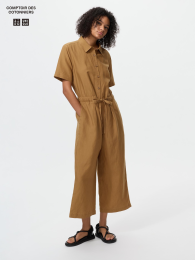 UNIQLO Льняной комбинезон с добавлением других материалов  фото