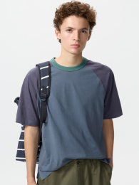 UNIQLO Рубашка с рукавом реглан.  фото