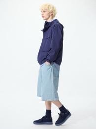 UNIQLO Широкие кюлоты Миди (Размеры XS-4XL) Синий, Темно-серый, Выбеленный  фото