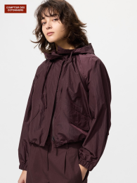 UNIQLO Утилитарная короткая парка: Размеры S-XL, Цвета Синий, Темно-коричневый, Оливковый  фото