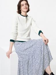 UNIQLO Многоярусная макси-юбка  фото