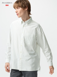 UNIQLO Оксфордская рубашка оверсайз  фото