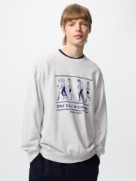 UNIQLO Нагаба Ю Трикотажный Свитшот XL Серый  фото