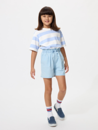UNIQLO Легкие шорты из шамбре для девочек (Размер 100-160)  фото