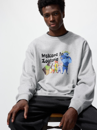 UNIQLO Свитшот «Зотопия» Серый, Размер M  фото