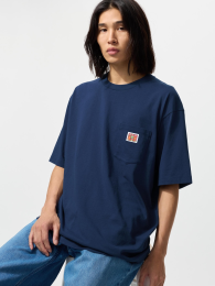 UNIQLO Футболка Кит Херинг UT / Свободный крой (Синий, XS-M)  фото