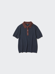 UNIQLO Поло-свитер (Размер XXL, Цвет Ультрамарин)  фото