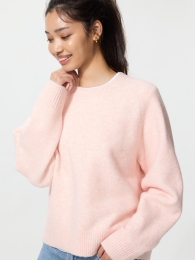 UNIQLO Свитер с круглым вырезом из пряжи для суфле  фото