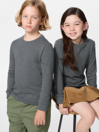 UNIQLO Экстратёплая хлопковая футболка с круглым вырезом Heattech.  фото