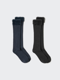 UNIQLO Девочки. Высокие носки Heattech / Набор из 2 пар  фото