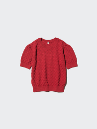 UNIQLO Пуловер с круглым вырезом и хвостиком.  фото