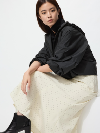 UNIQLO Русалочья Макси-Юбка с Укороченной Длиной (M-XL) - Выбеленный  фото