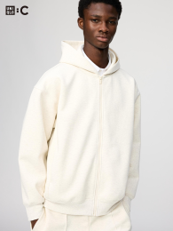 UNIQLO Оверсайз Худи на Молнии, Флисовая одежда, Размеры XS-4XL  фото