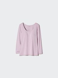 UNIQLO Термобелье с U-образным вырезом/Футболка с 8/10 рукавами.  фото