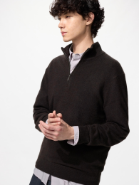 UNIQLO カシミヤのハーフジップセーター  фото