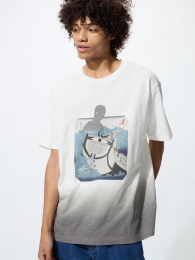 UNIQLO Укиё-э Блэк UT Футболка Мужская коллекция  фото