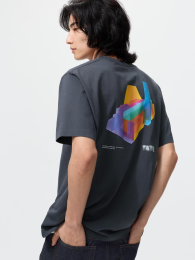 UNIQLO Коллекция Музея Тейт UT Футболка (Размер: 3XL, Цвет: Темно-серый)  фото