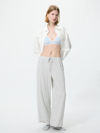UNIQLO Широкие удобные брюки Live Wide, Черный/Серый, Размеры S-3XL  фото