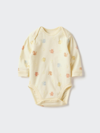 UNIQLO Боди-костюм 70(6м), 80(18м), 90(24м) - Зеленый, Желтый, Выбеленный  фото