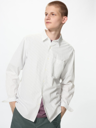 UNIQLO Рубашка в Полоску с Обычным Воротником, Размеры XS-4XL  фото