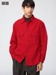 UNIQLO Рубашка из хлопка с начесом  фото