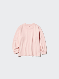 UNIQLO Флисовая футболка с круглым вырезом из мягкого трикотажа  фото