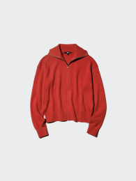 UNIQLO Гладкий хлопковый кардиган на молнии, 95% Хлопок, 5% Эластан  фото