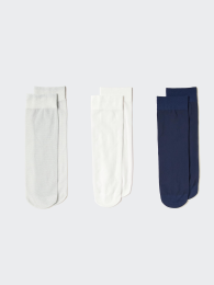 UNIQLO Носки 3 пары Черный, Светло-серый, ONE SIZE  - купить