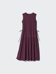 UNIQLO Комбинированное платье с ярусами/без рукавов  - купить