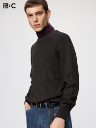 UNIQLO Мериносовый свитер с круглым вырезом  фото